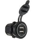 Car Vehicle Dual USB Power Charger Sockets Waterproof  5V 2.1A 2.1A