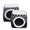 Folding Fleece Warm Puppy House Dog Cat Pet Bed Cave Sleeping Mat Pad Soft Cushion