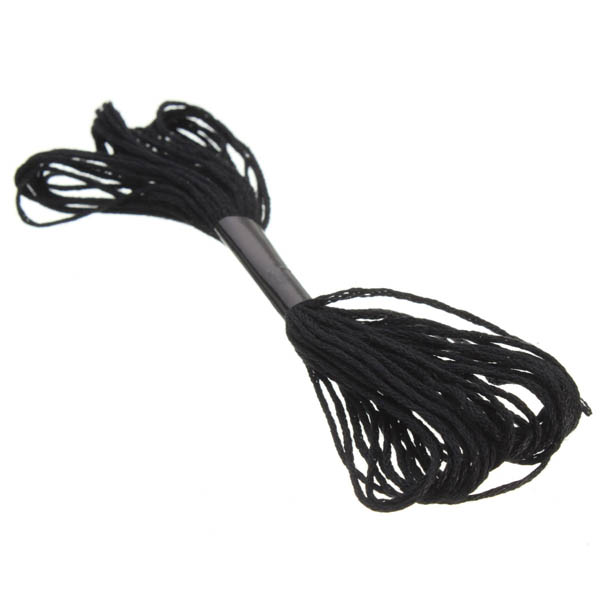 12pcs Black Polyester Cotton Cross Stitch Embroidery Thread DIY Sewing Accessories