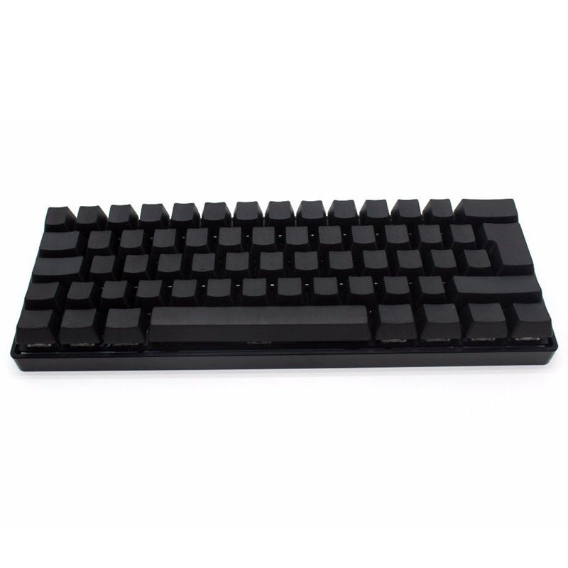 62 Key Black White Blank Thick PBT  ISO Keycaps Key Caps For Mechanical Keyboad