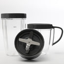 Grey Transparent Cup & Blade Replacement Accessories Set for NutriBullet