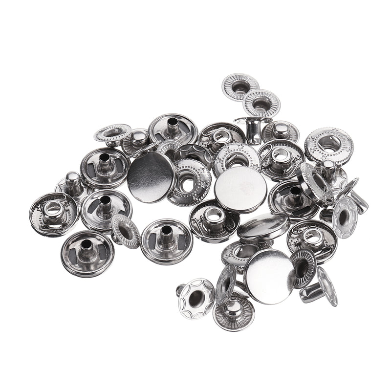 12.5MM Metal Press Stud Snap Button Popper Fasteners for Leather Clothes Repair