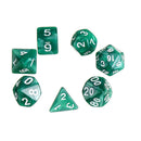 7Pcs Multisided Dice Holder Polyhedral Dices PU Leather Folding Rectangle Tray for RPG