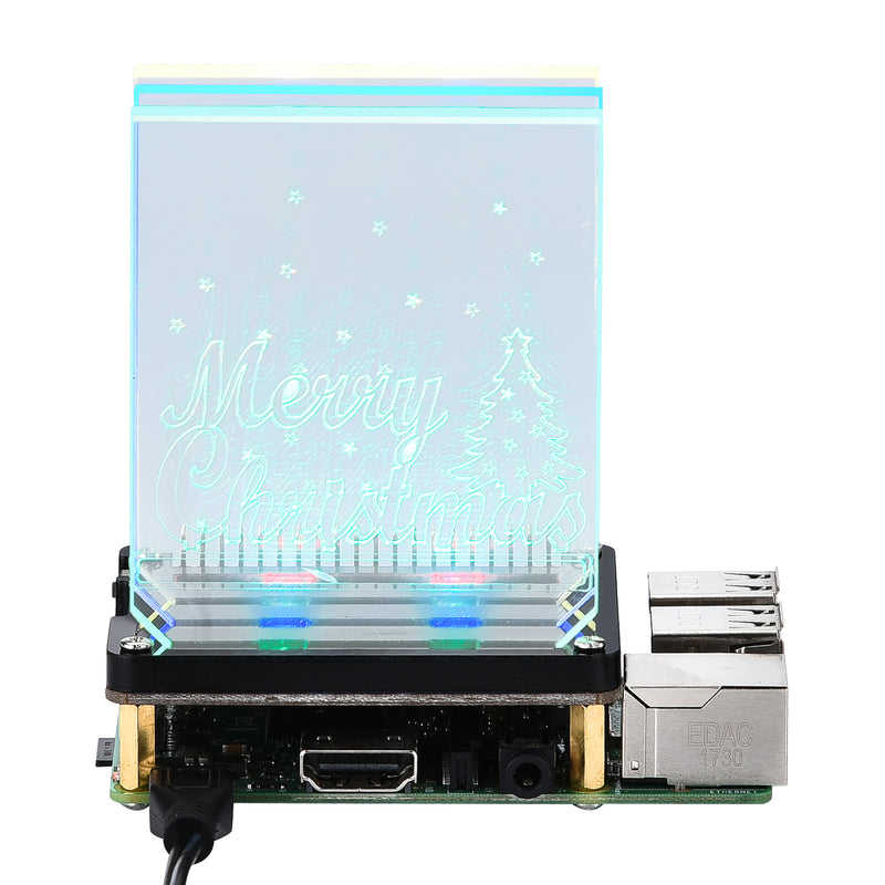 8 WS2812 RGB LED lights NightLight Hat Board For Raspberry Pi