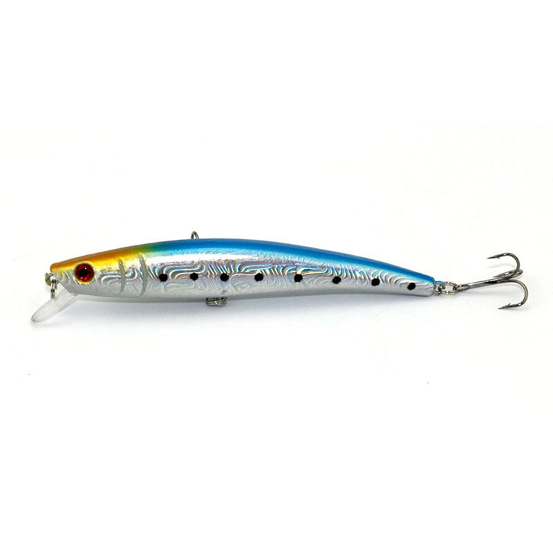 ZANLURE 10pcs/set 11cm 11g Plastic Minnow Wobble Fishing Lure Artificial Hard Crankbait