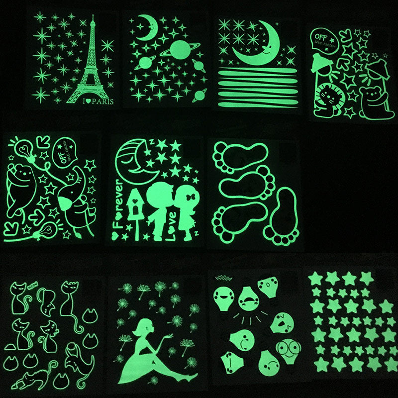 Glowing In The Dark Home Decoration Shiny Star Stickers Luminescent Stickers Fluorescent