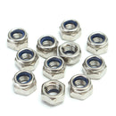 165Pcs Stainless Steel Nylon Insert Locknut Assortment Kit M3 - M12