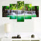 Rimless Landscapes Green Waterfalls High Definition Spray Paintings For Room Decorations