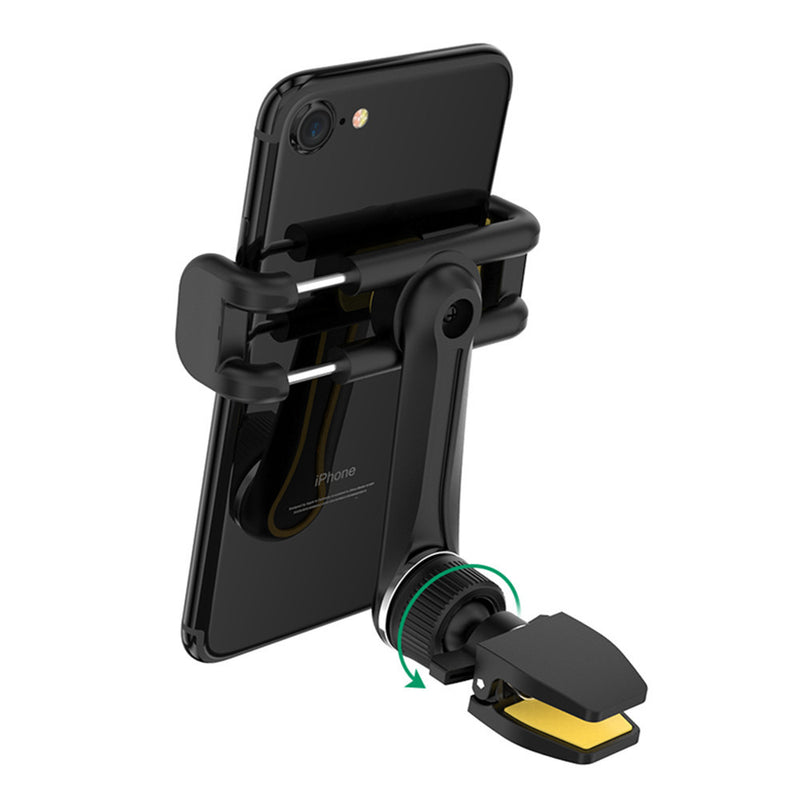 Floveme Powerful Clip 360 Degree Rotation Car Stand Air Vent Holder for Samsung Mobile Phone