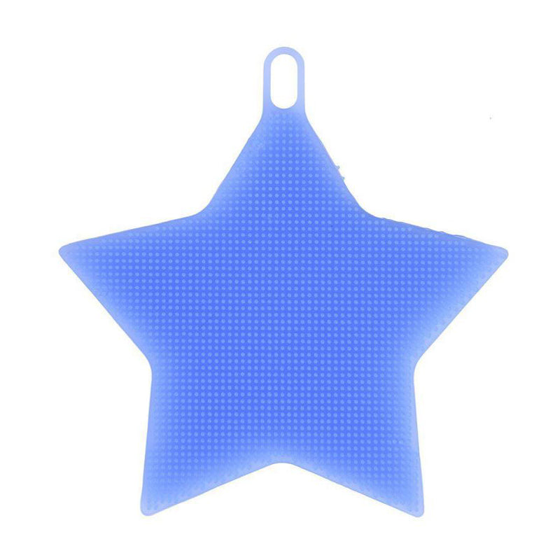 KCASA KC-SC41 Multi-function Star Shape Silicone Dish Cleaning Brush Scrubber Heat Resistant Coaster