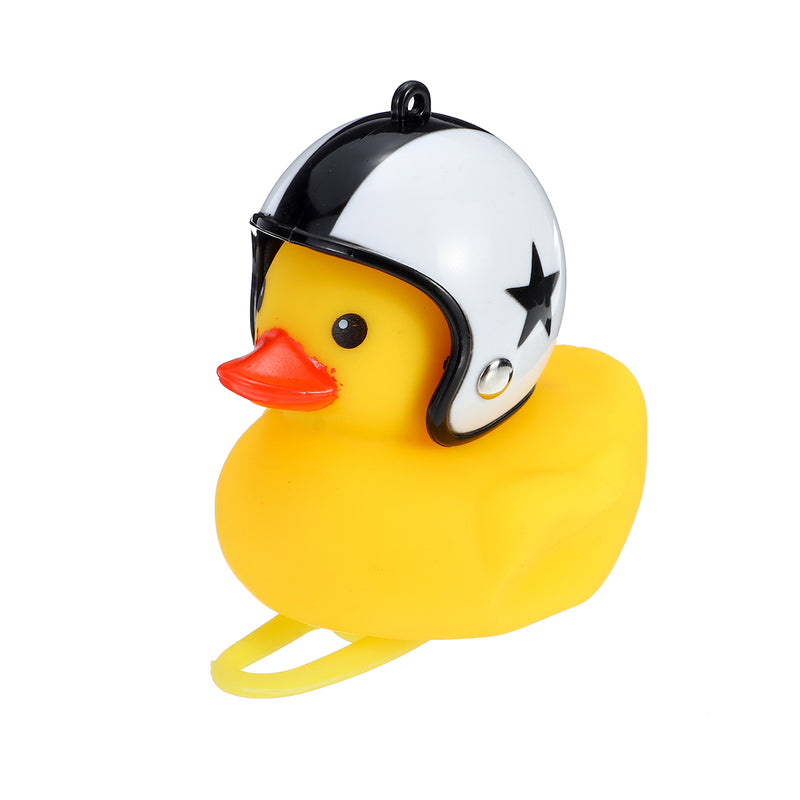 Broken Wind Yellow Duck Bell Horn & Helmet Hat For MTB Bike Motocycle Handlebar