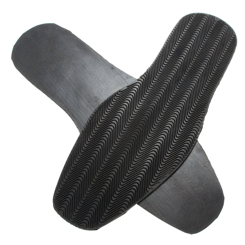 Men's DIY Pair of Anti Slip Grip-rubber Pads Glue On Soles Heel Shoe Repair Black