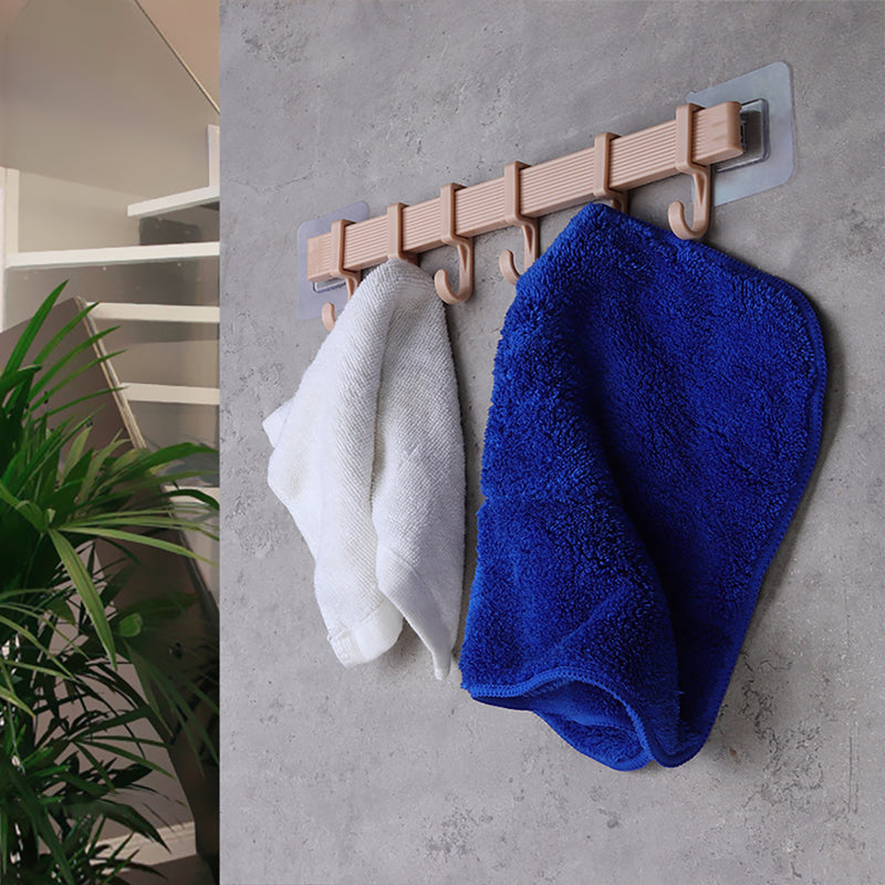 Bathroom Wall Door Hook No Trace Stickers Nail-Free Towel Hook Waterproof
