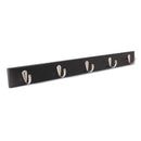 Metal Hooks Wall Mounted Bamboo Hanging  Rack Wall Hanger for Coat Clothes Towel