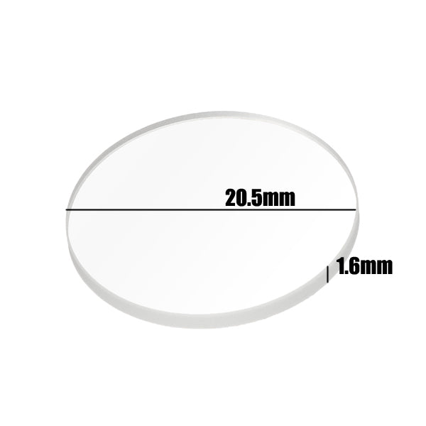 20.5mm x 1.6mm Ar-coated Glass Lens For Convoy S2/S2+/S3/S6/S8 Flashlight Accessories