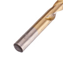 Drillpro 19Pcs M2 HSS 6542 Twist Drill Bit Set 1-10mm Titanium Coated Drill Bit with Metal Box for Wood Metal Drilling