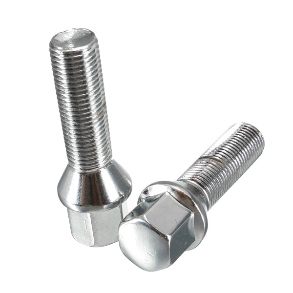 10pcs M14 x 1.5 40mm Steel Wheel Bolts Screw For Vehicle Audi A3 A4 S3 A6 VW Golf Seat 19mm Hex