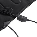Universal 12V Electric Car Front Seat Heating Cover Padded Thermal Cushion Black