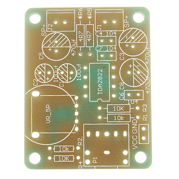 10Pcs TDA2822 Power Amplifier Audio Stereo Module DIY Kit Electronic Learning Suite