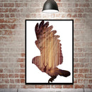 Miico Hand Painted Oil Paintings Simple Style-B Flying Owl Wall Art For Home Decoration Painting