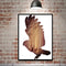 Miico Hand Painted Oil Paintings Simple Style-B Flying Owl Wall Art For Home Decoration Painting