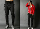 Men Fashionable Trousers Sweatpants Harem Pants Slacks Casual Jogger Dance Sportwear Clothing Black Size M