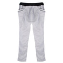 Men Fashionable Trousers Sweatpants Harem Pants Slacks Casual Jogger Dance Sportwear Clothing Light Grey Size XXL