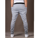 Men Fashionable Trousers Sweatpants Harem Pants Slacks Casual Jogger Dance Sportwear Clothing Light Grey Size XXL