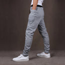 Men Fashionable Trousers Sweatpants Harem Pants Slacks Casual Jogger Dance Sportwear Clothing Light Grey Size XXL