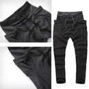 Men Fashionable Trousers Sweatpants Harem Pants Slacks Casual Jogger Dance Sportswear Clothing Dark Grey Size L