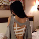 Women Girls Ladies Padded Bra Bralette Corset Tank Top Blouse White