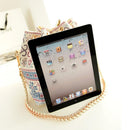 Fashionable Canvas Drawstring No Zipper Floral Pattern Shoulder Bag Handbag Clutch