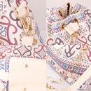 Fashionable Canvas Drawstring No Zipper Floral Pattern Shoulder Bag Handbag Clutch