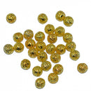 10mm Round Metal Spacer bead DIY Jewelry Making Handmade Gift Pack Of 50PCS Gold