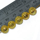 10mm Round Metal Spacer bead DIY Jewelry Making Handmade Gift Pack Of 50PCS Gold