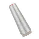Spool of Silver Silk Metical Embroidery Thread for Sewing Craft 90D