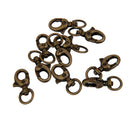 Pack of 10 Swivel Trigger Clip Lobster Clasp Snap Hook Key Ring Chain Findings 3.2cm