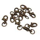 Pack of 10 Swivel Trigger Clip Lobster Clasp Snap Hook Key Ring Chain Findings 3.2cm