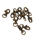Pack of 10 Swivel Trigger Clip Lobster Clasp Snap Hook Key Ring Chain Findings 3.2cm
