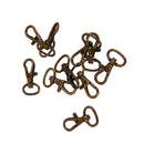 10pcs Bronze Lobster Snap Trigger Swivel Clips Clasps Keychain Keyring 3.3cm