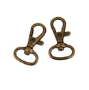 10pcs Bronze Lobster Snap Trigger Swivel Clips Clasps Keychain Keyring 3.3cm