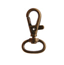10pcs Bronze Lobster Snap Trigger Swivel Clips Clasps Keychain Keyring 3.3cm