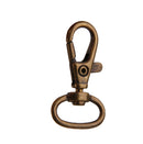 10pcs Bronze Lobster Snap Trigger Swivel Clips Clasps Keychain Keyring 3.3cm