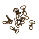 10pcs Bronze Lobster Snap Trigger Swivel Clips Clasps Keychain Keyring 3.3cm