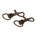 10pcs Bronze Lobster Snap Trigger Swivel Clips Clasps Keychain Keyring 3.5cm