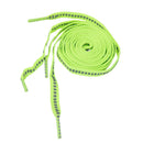 1.2m Flat Fluorescent Reflective Lace Sport Trainer Shoe Bootlace Green+Grey