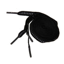 Pair 47" Flat Rope Reflective Shoelace Sport Running Shoe Trainers Lace Shoestring Black+Grey