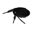 Pair 47" Flat Rope Reflective Shoelace Sport Running Shoe Trainers Lace Shoestring Black+Grey