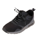 Pair 47" Flat Rope Reflective Shoelace Sport Running Shoe Trainers Lace Shoestring Black+Grey