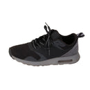 Pair 47" Flat Rope Reflective Shoelace Sport Running Shoe Trainers Lace Shoestring Black+Grey